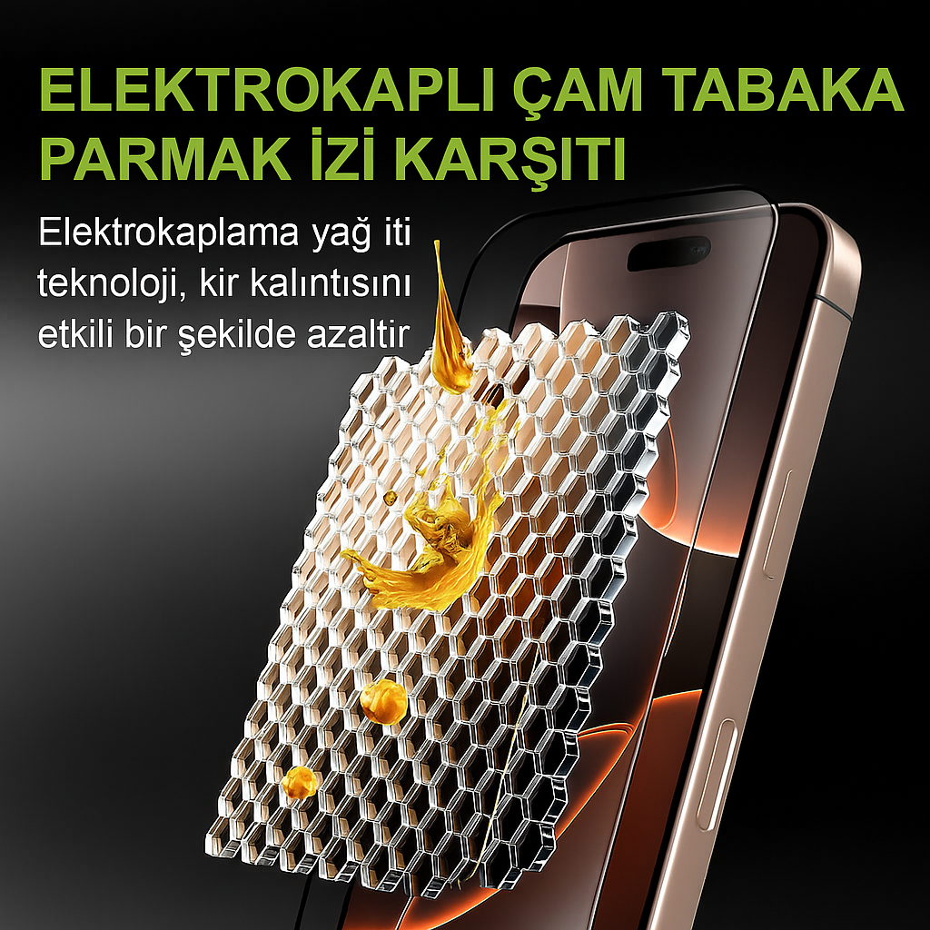 CaseUp Premium Temperli Cam Ekran Koruyucu – iPhone XR / 11 / 12 / 13 / 14 / 15 / 16 / 17 Serileri